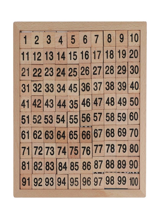 Fubeasi Z-Color Montessori Game Wooden Hundred Board Number Chart Number Grid Educational Game for Kids - Image 2